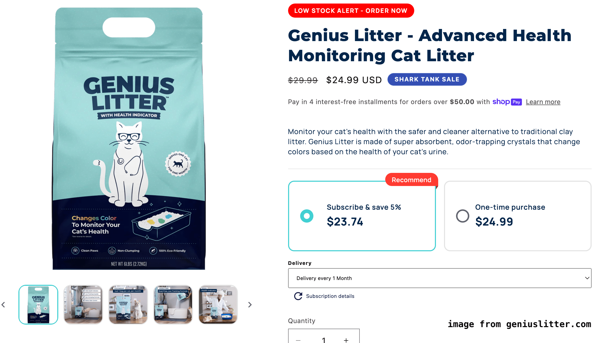 Genius Litter Shark Tank - Genius Litter cat liiter