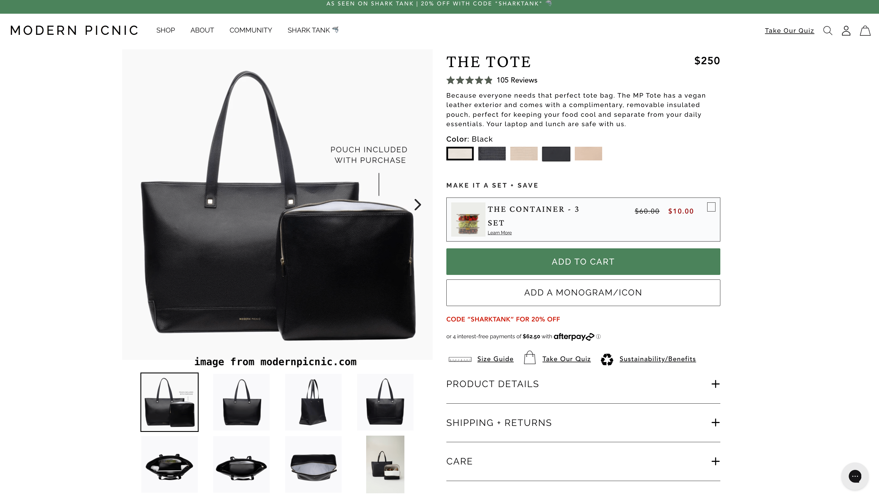 Modern Picnic Shark Tank - The Tote