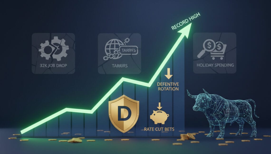 Featured image for Why the S&P 500 Holds Near Record Highs Despite Weak Jobs, Tariff Fears, and Holiday Price Scrutiny