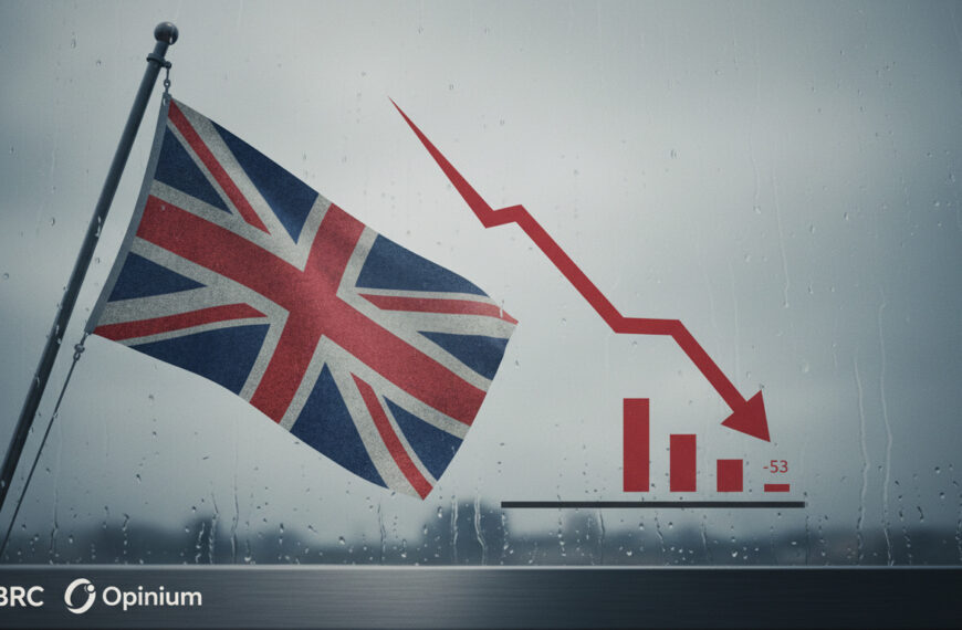 BRC-Opinium Survey Shows UK Consumer Confidence at Two-Year Low