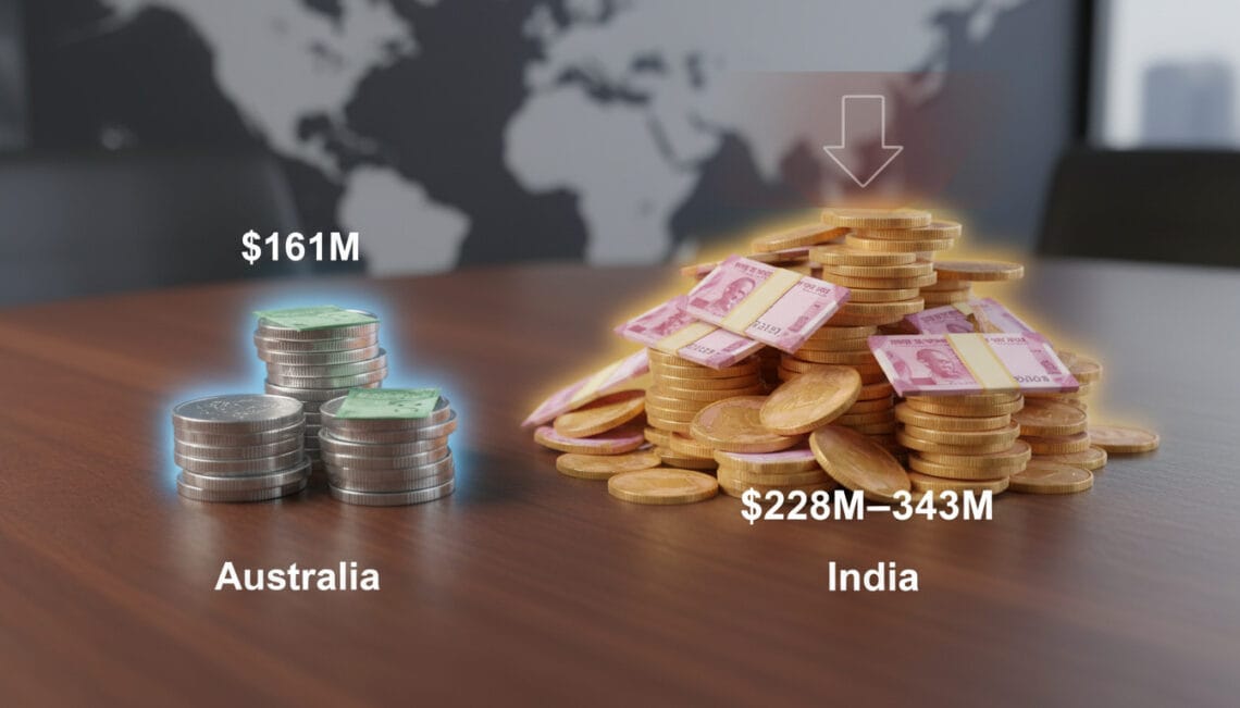 Featured image for Startup Funding Hits: Australia Secures $161M, India Pulls in $228M-$343M