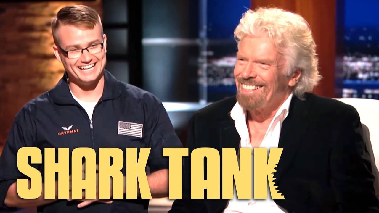 Richard Branson during the Grypmat pitch on Shark Tank