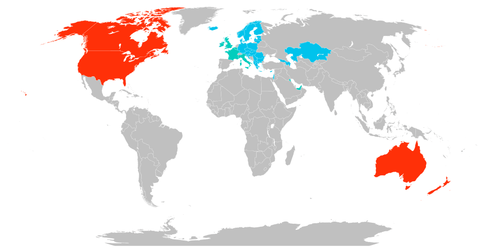 DoorDash operations map from the company's Wikipedia entry