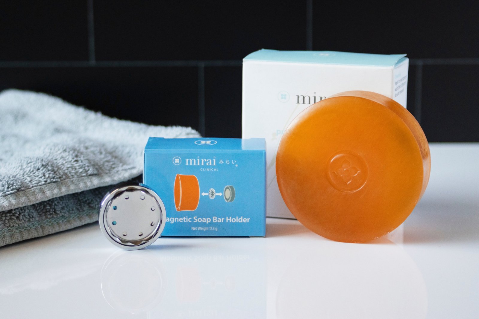 Mirai Clinical persimmon soap and packaging